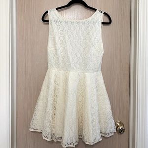 Cream Lace Dress